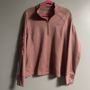 Ariat Tek Team 1/2 Zip Sweatshirt Womens XL Pullover Thermal Equestrian